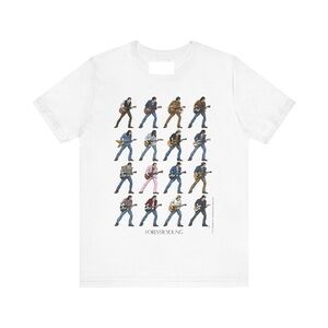 Evolution Of NEIL YOUNG - Forever Young - Unisex Short Sleeve Tee